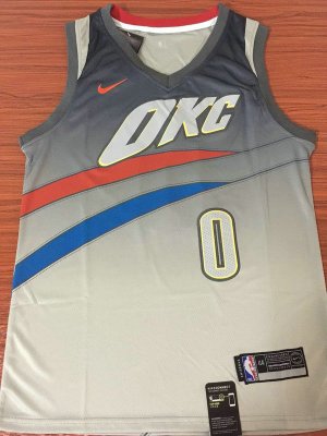 NBA 0 Westbrook OKC Thunder City edition Maillot